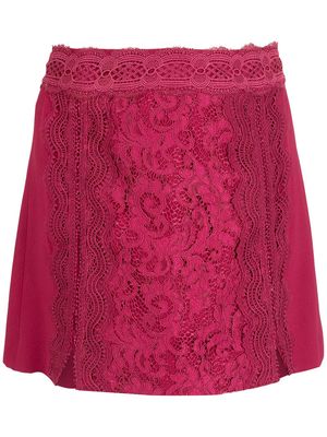 Martha Medeiros Lauren skirt-overlay shorts - Pink