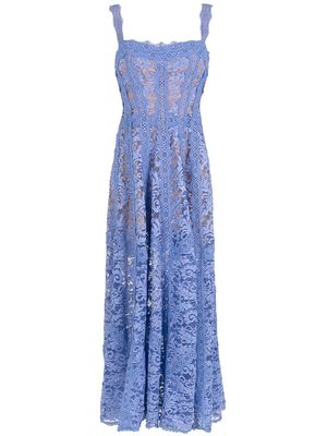Martha Medeiros Regina lace dress - Blue