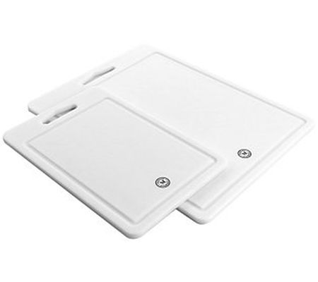 Martha Stewart 2 Piece Plastic Cutting Board Se t