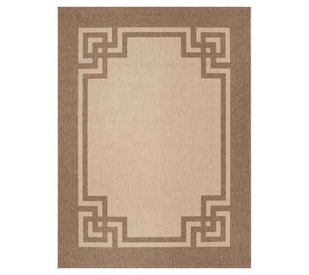 Martha Stewart Outdoor Deco Dark Beige 4' x 5' " Rug