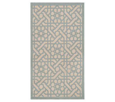 Martha Stewart Outdoor Triumph Teal 2'7" x 5' R g