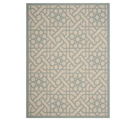 Martha Stewart Outdoor Triumph Teal 4' x 5'7" R g