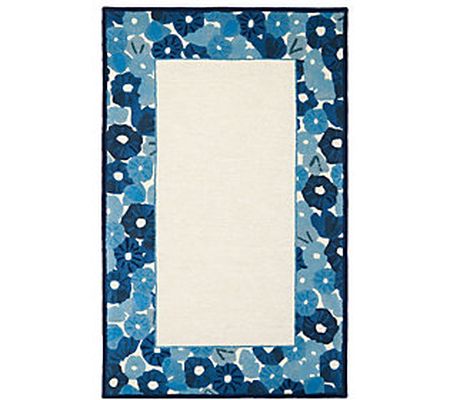 Martha Stewart Poppy Border 4' x 6' Rug