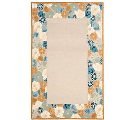 Martha Stewart Poppy Border 5' x 8' Rug