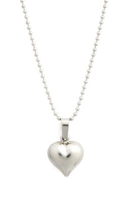 Martine Ali Averi Heart Pendant Necklace in Silver