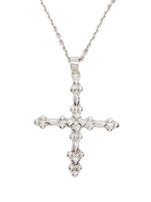 Martine Ali cross-pendant chain necklace - Silver