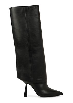 Martine Leather Knee-High Boots