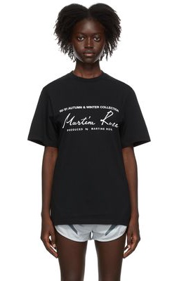 Martine Rose Black Classic Logo T-Shirt