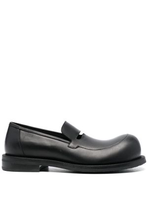 Martine Rose bulb-toe leather loafers - Black