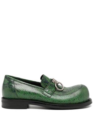 Martine Rose bulb-toe ring loafers - Green