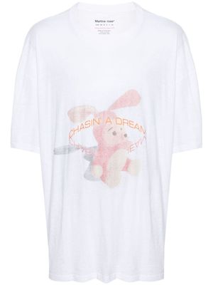 Martine Rose bunny-print cotton T-shirt - White