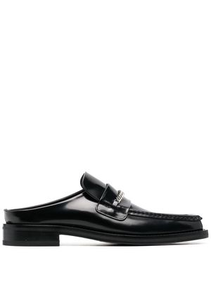 Martine Rose chain-detail 30mm loafers - Black