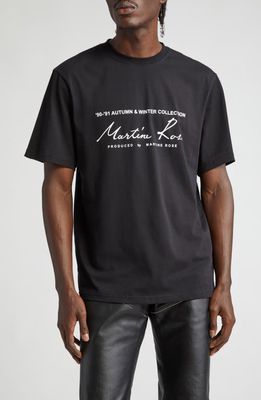 Martine Rose Classic Logo Graphic T-Shirt in Black