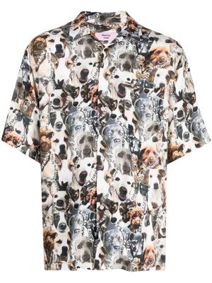 Martine Rose dog-print short-sleeve shirt - Multicolour