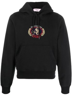 Martine Rose embroidered logo hoodie - Black