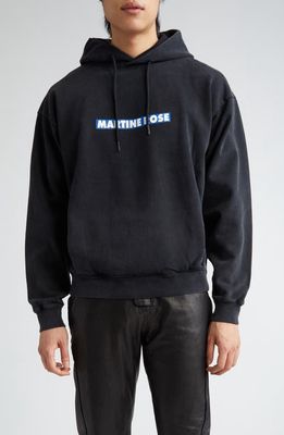 Martine Rose Gender Inclusive Blow Your Mind Cotton Graphic Hoodie in Black Pigment/Blow Your Mind