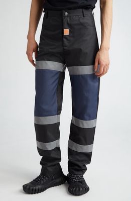 Martine Rose Gender Inclusive Safety Trousers in Black/Navy
