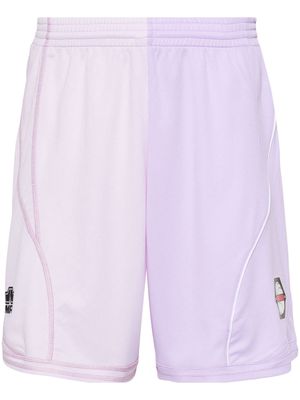 Martine Rose Half and Half football shorts - Purple