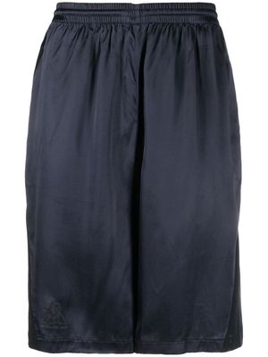 Martine Rose high-shine track shorts - Blue