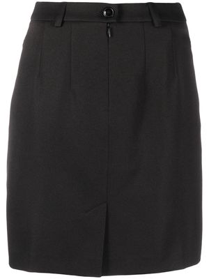 Martine Rose high-waisted logo-patch skirt - Black