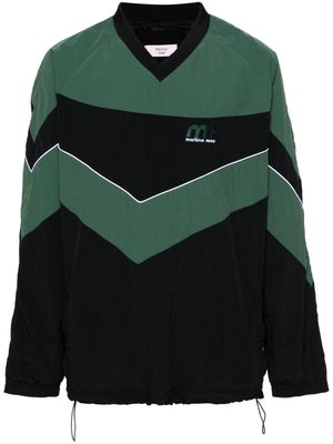 Martine Rose logo-embroidered colour-block sweatshirt - Black