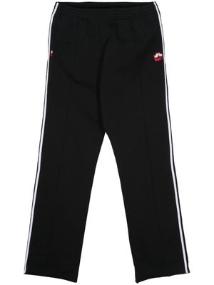 Martine Rose logo-embroidery jersey trousers - Black