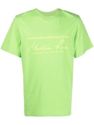 Martine Rose logo-print cotton T-shirt - Green