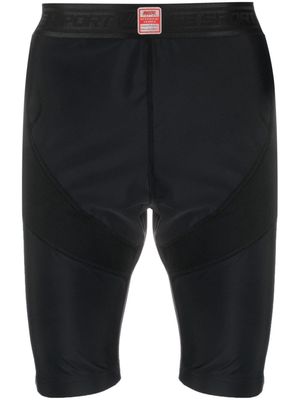 Martine Rose logo-print cycling shorts - Black
