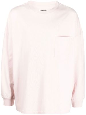 Martine Rose logo-print long-sleeve T-shirt - Pink