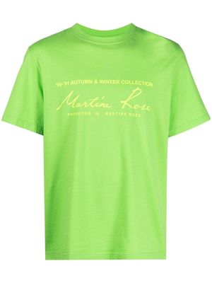 Martine Rose logo-print short-sleeved T-shirt - Green