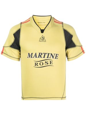 Martine Rose logo-print T-shirt - Yellow