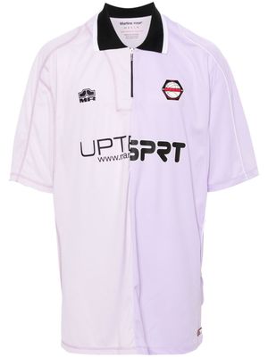 Martine Rose mesh sports T-shirt - Purple