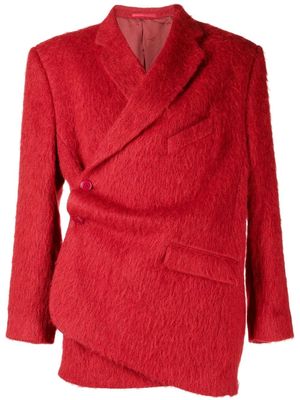 Martine Rose off-centre textured coat