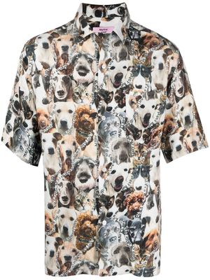 Martine Rose pet-print short-sleeved shirt - Neutrals