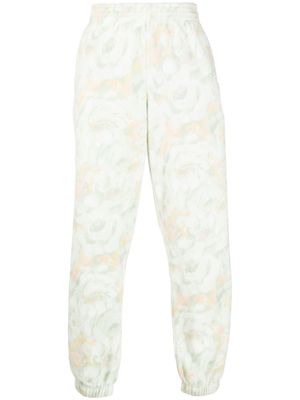 Martine Rose textured floral-print track pants - Green