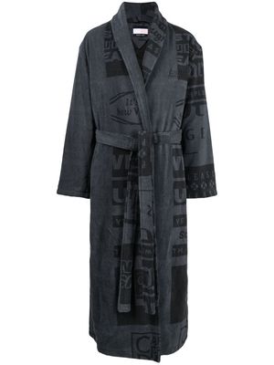 Martine Rose x Tommy Jeans jacquard robe coat - Black