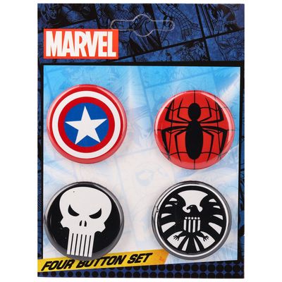 Marvel Set of Four 1.25"  Buttons