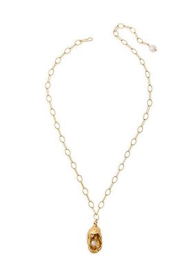 Mary Kate 24K Gold-Plate & Pearl Necklace