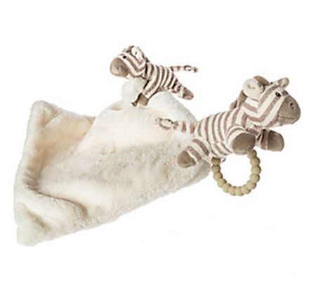 Mary Meyer Afrique Zebra Huggy Blanket & Rattle Set