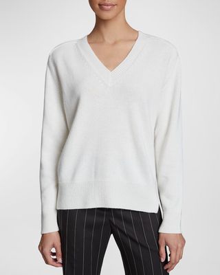 Mary V-Neck Wool-Cashmere Sweater