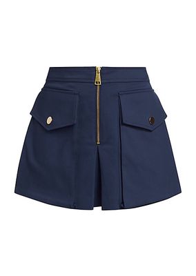 Maryam Cotton-Blend Miniskirt
