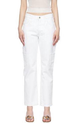 Maryam Nassir Zadeh White Straight-Cut Jeans