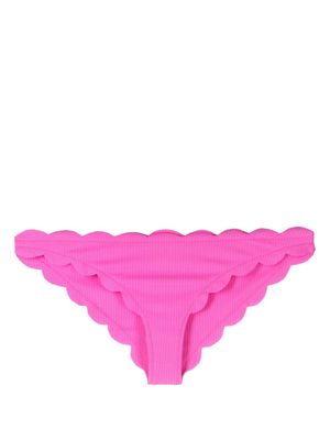 Marysia Antibes scallop-edge bikini bottoms - Pink
