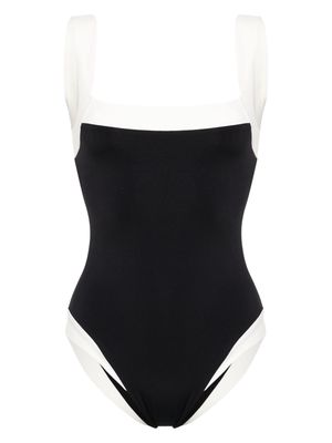 Marysia Bianco contrasting-border swimsuit - Black
