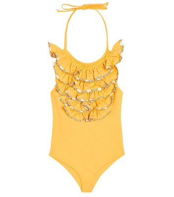 Marysia Bumby Aman ruffle-trimmed swimsuit