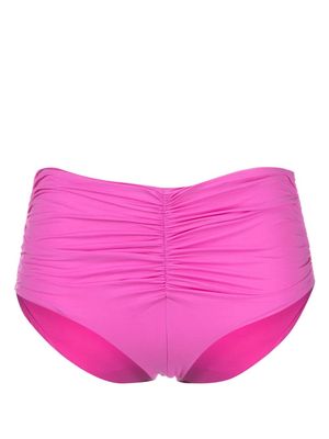 Marysia Gibbes ruched-detailed bikini bottoms - Pink