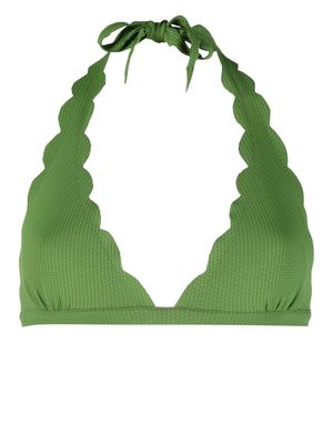 Marysia halterneck bikini top - Green