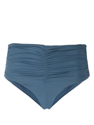 Marysia Hassel ruched bikini bottoms - Blue