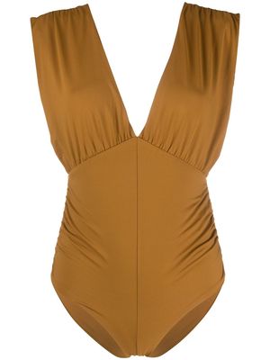 Marysia Monterey ruched swimsuit - Brown