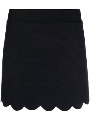 Marysia Morton scallop hem miniskirt - Black